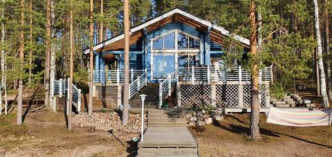 60 sqm Holiday log house by the lake Saimaa.