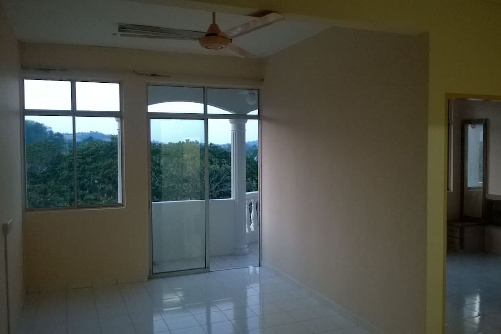 beautiful window view from living room