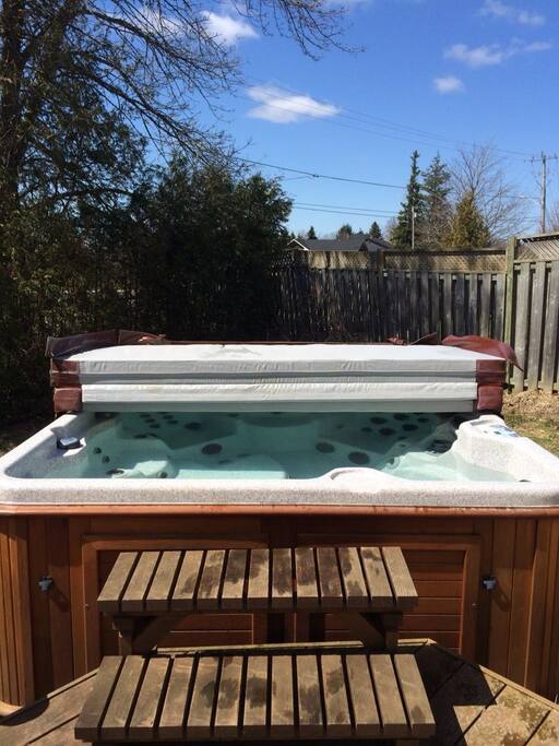 Relax in our Arctic Spa hot tub
