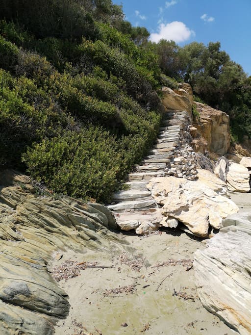 Stairs to the beach