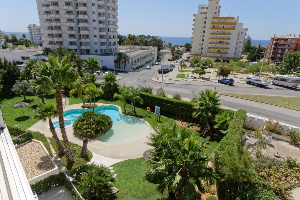 Wonderful sea view from the balcony. You can even see the dunes.