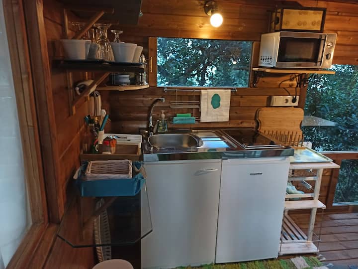 Cabana Núvol Sobre Pins. Bany Cuina  Gran Terrassa - Lloret de Mar