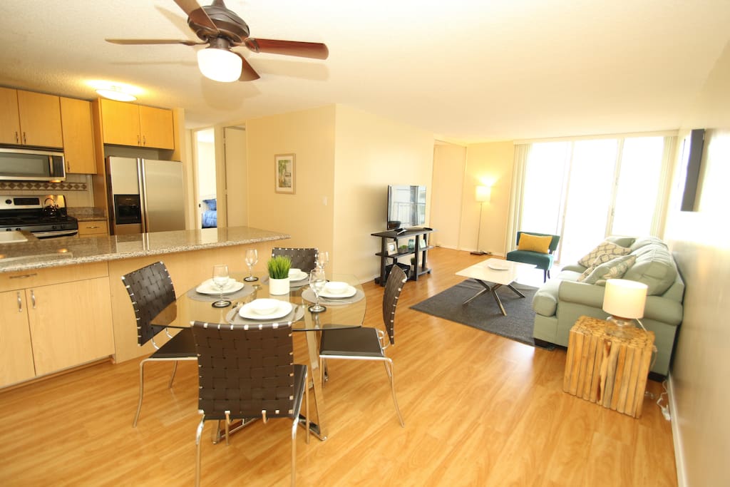 Very Spacious & Bright Living Room. Comfortable Space to Spend Time with your Family & Friends.