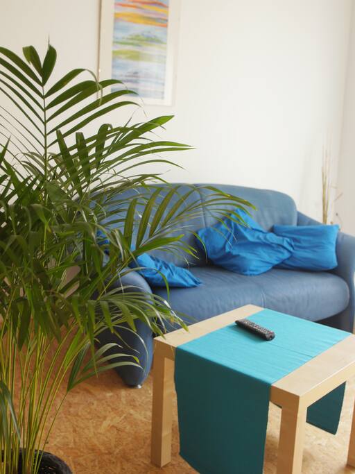 gemütliches Ledersofa