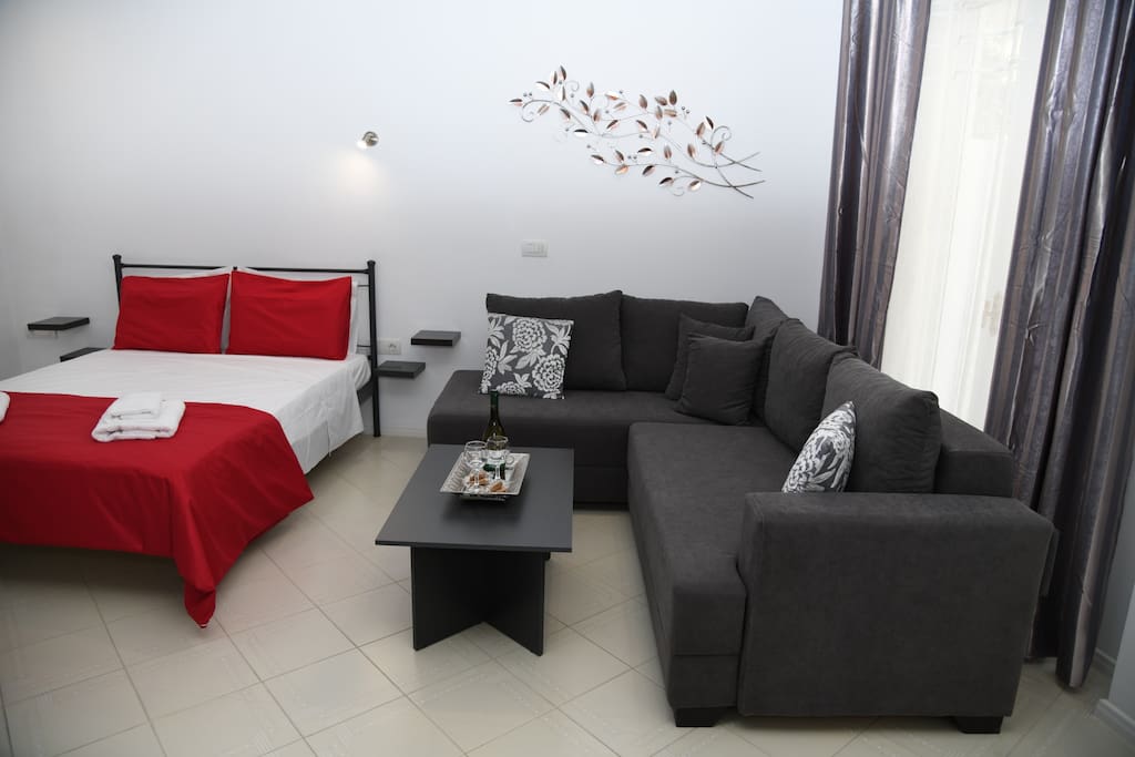 Double bed and sofa-bed