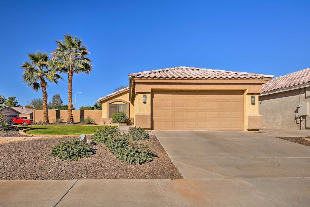 Enjoy endless summer skies from the backyard or front yard.