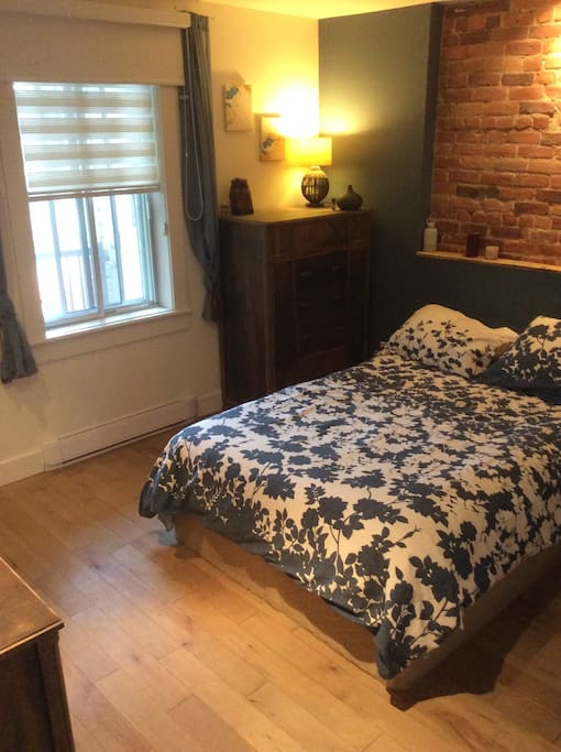 Warm duvet and cozy double bed