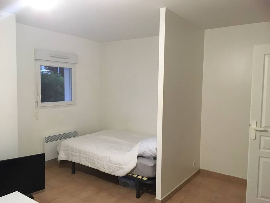 coin chambre avec surmatelas!