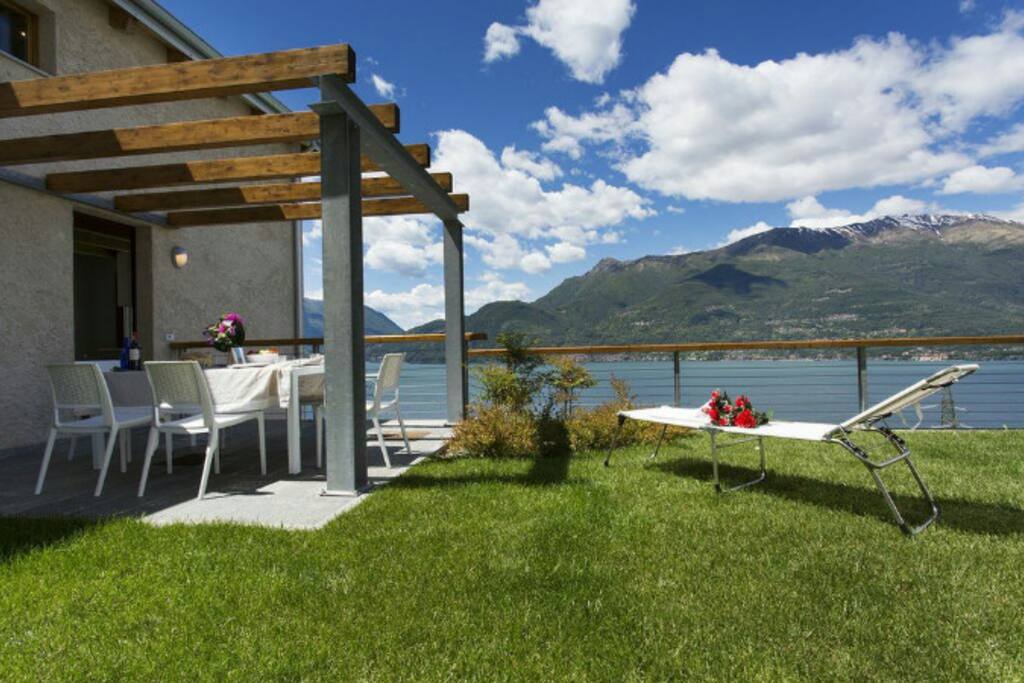 Private garden with a view