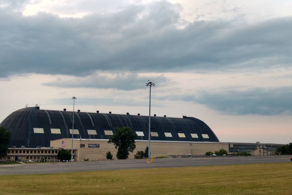 Did you see the airdock when you drove in? The Goodyear blimp used to live here, now it is at Wingfoot Lake.