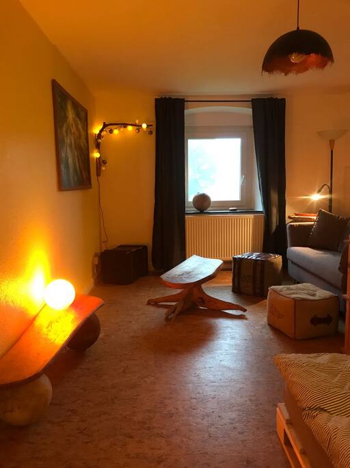 Das gemütliche Wohn- Schlafzimmer