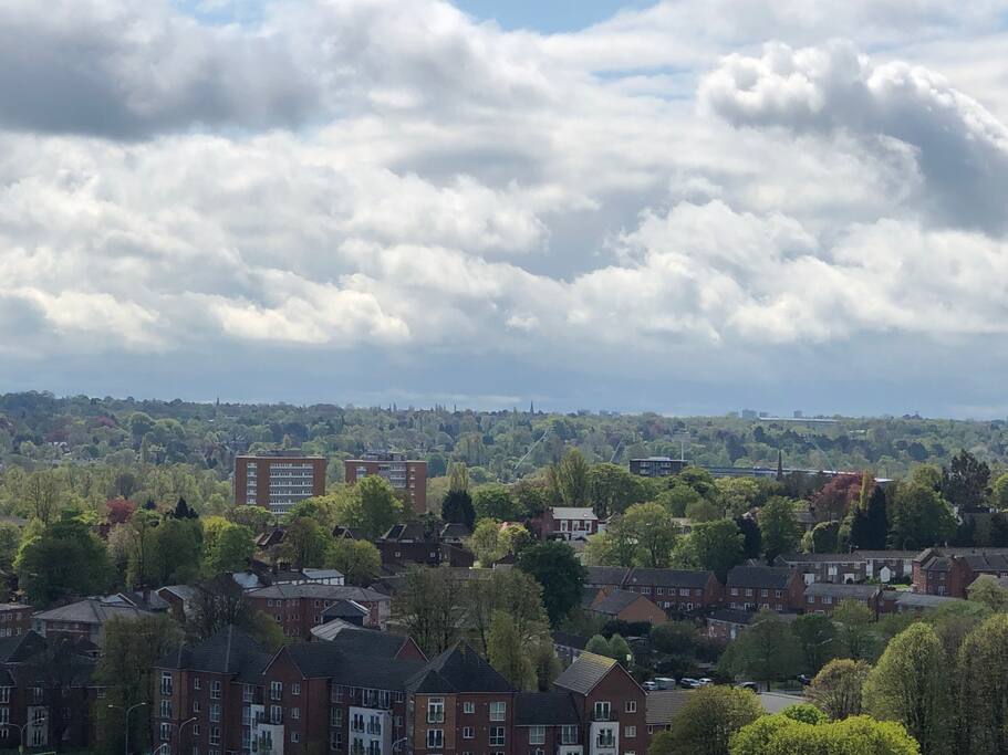 View from balcony.
