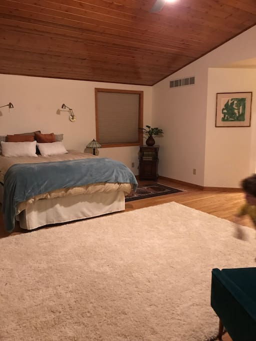 Comfy, new queen size bed