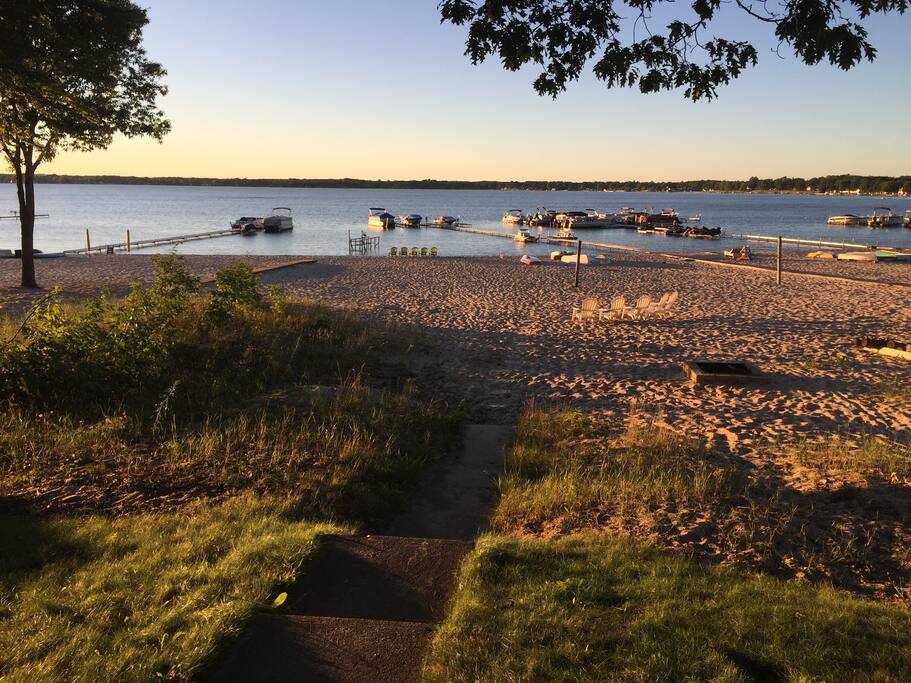 Expansive sandy beach