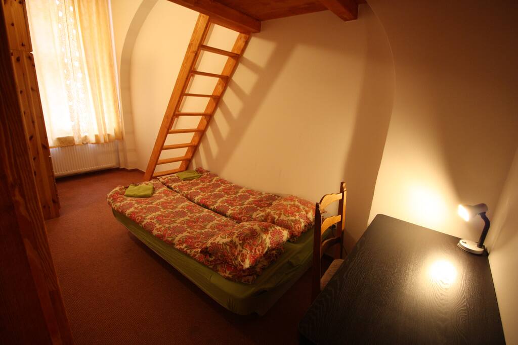 YOUR BEDROOM A arranged for 4 persons, writing desk , wardrobe
