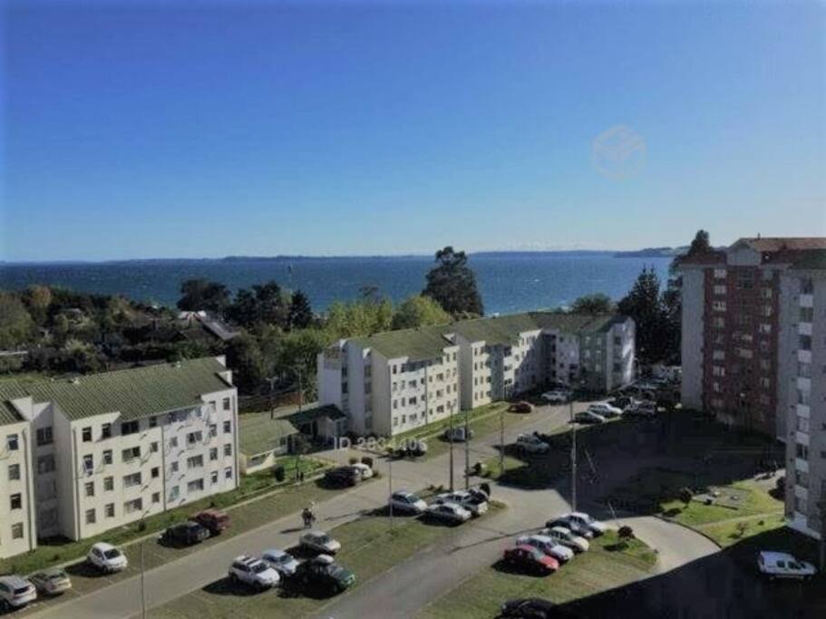 Vista del living del departamento
