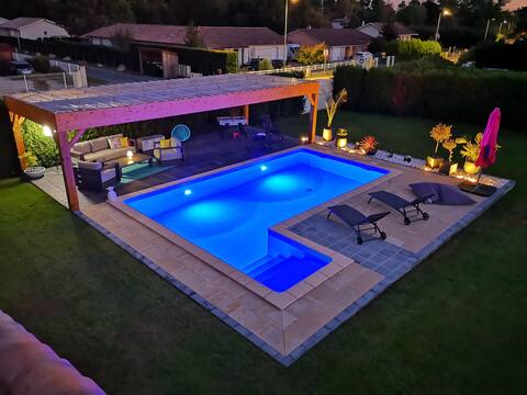 Villa, heated pool,near Bassin d 'Arcachon