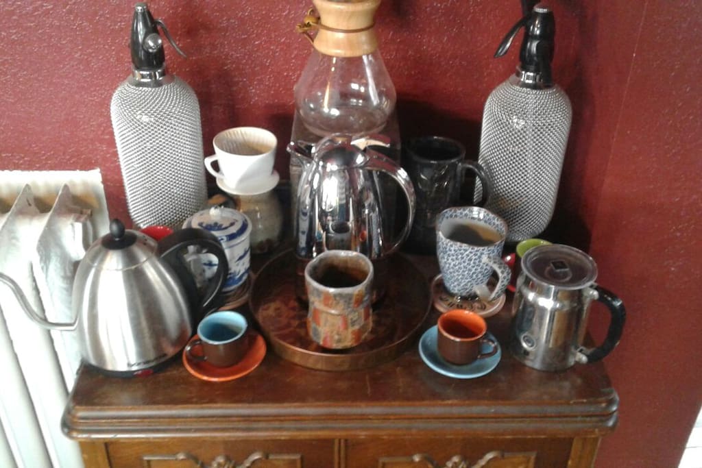 Aeropress, chemex, or pour-over coffee are my preferences. I'm happy to share some.