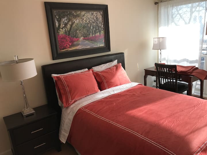 Beautyrest ya ukubwa wa malkia katika Chumba cha Sun-Drenched