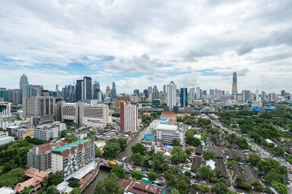 Panoramic view from living room