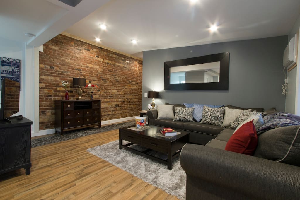 Spacious Living Room and huge comfy couch!