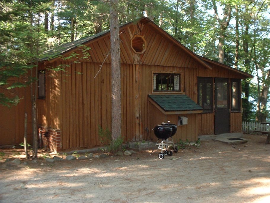 This is a Bellaire Log Cabin - Cabin # 4 at Harolds Resort on Spider Lake