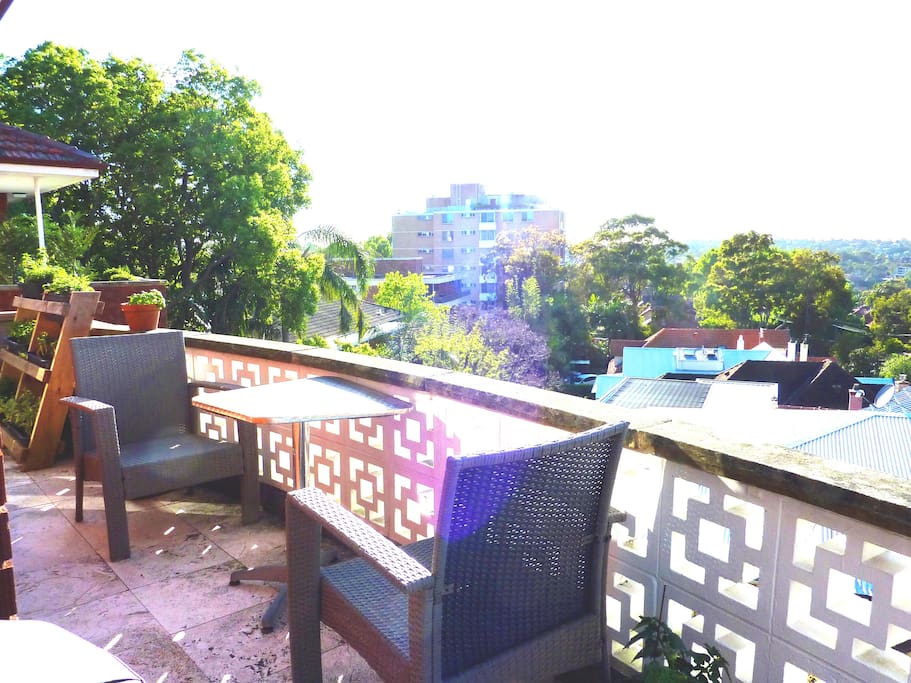 Breakfast on the balcony