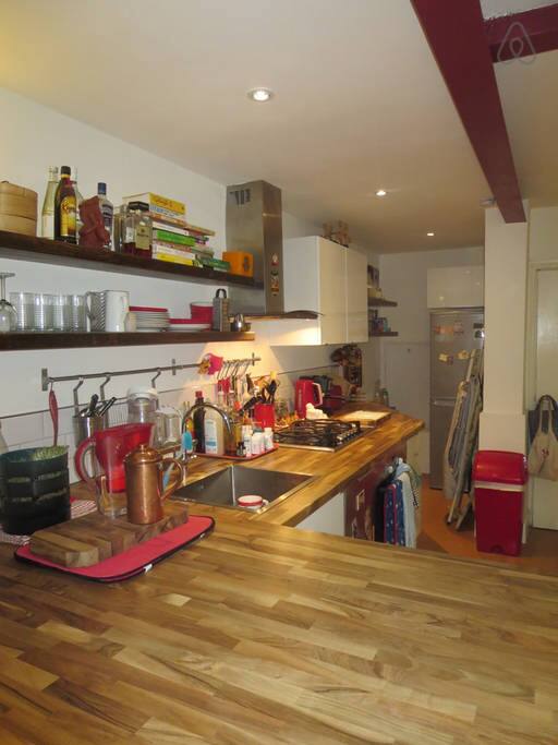 Big open plan kitchen