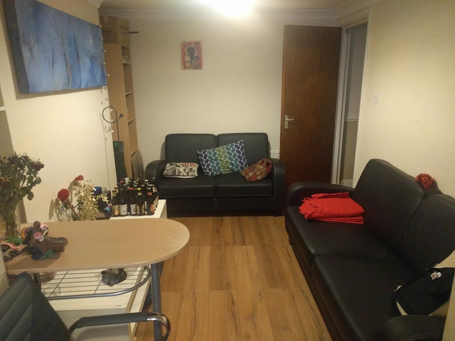 Lounge with joint kitchen