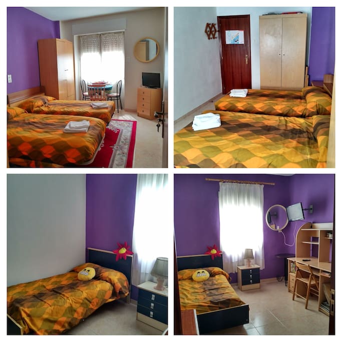 Habitación doble y habitación individual