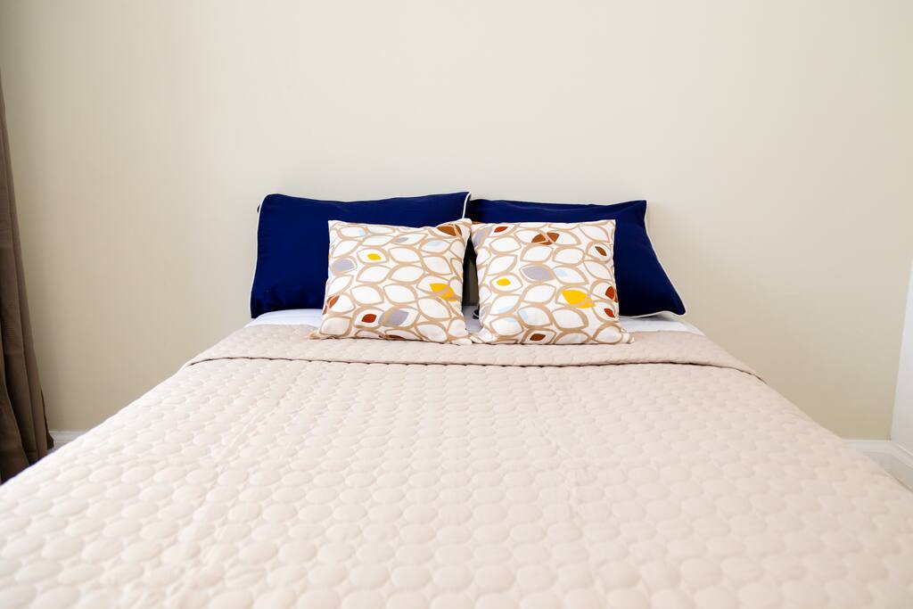 With a full-sized bed, our second bedroom is "full" of comfort and character.