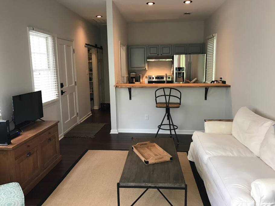Traditional 'Shotgun' bungalow. Perfect use of space to be comfortable.