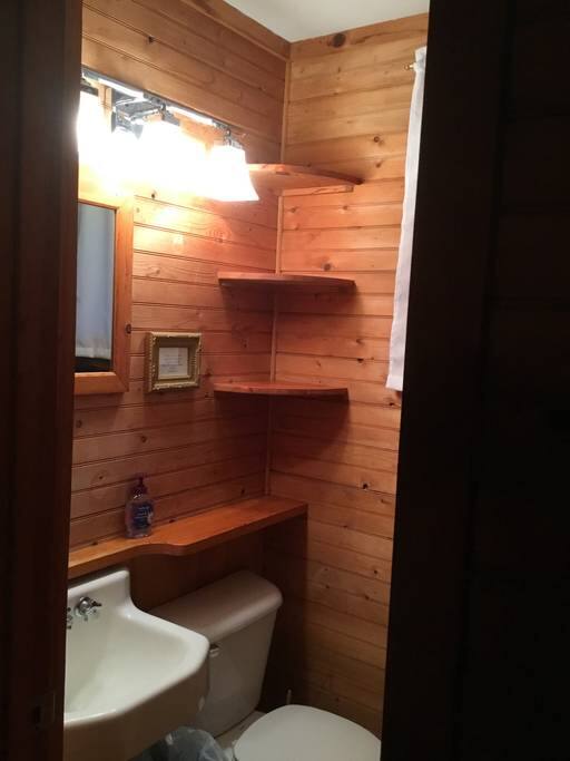 Private bath in room.