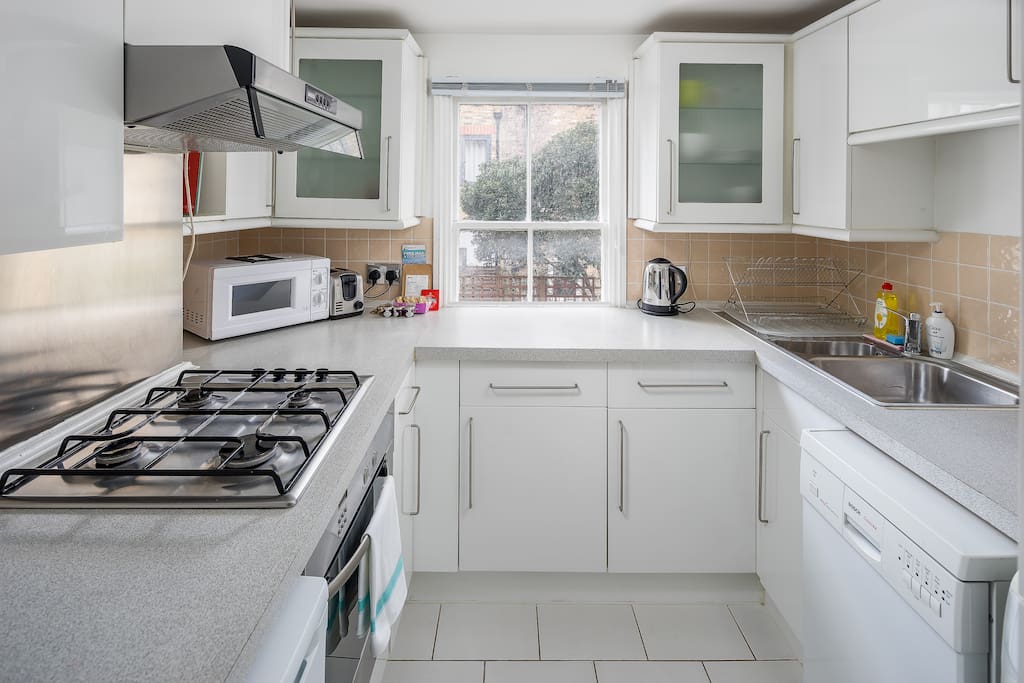 A fully-equipped kitchen...