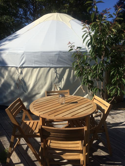 Yurt deck