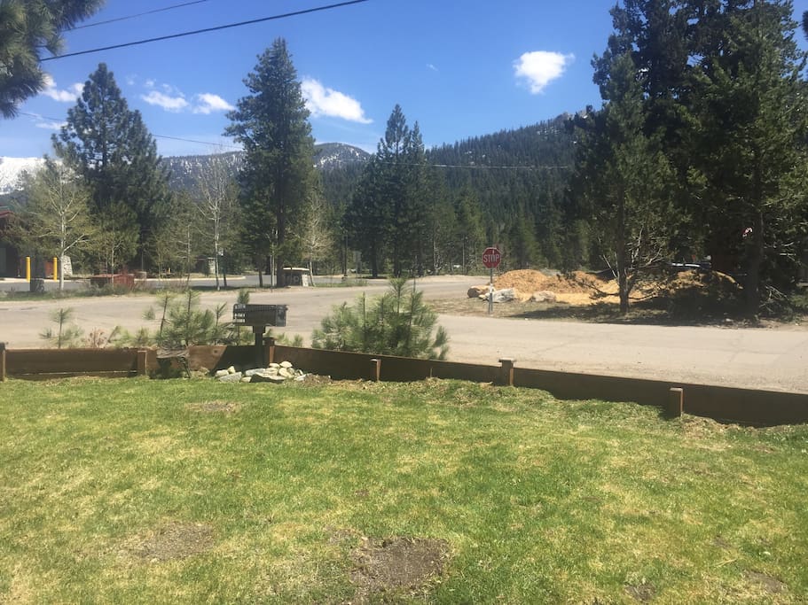 View to highway 50 and front yard