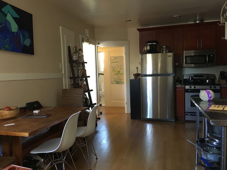 Large kitchen.