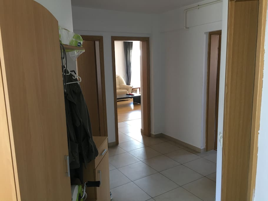 The entrance and doors to all of the rooms