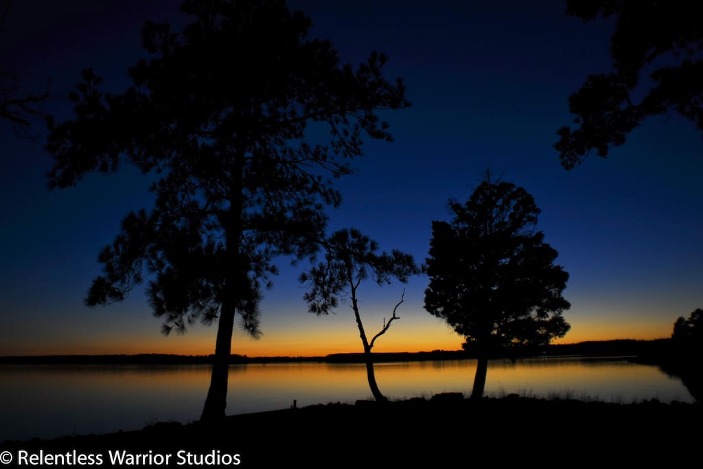 Amazing sunsets on the Ware River.