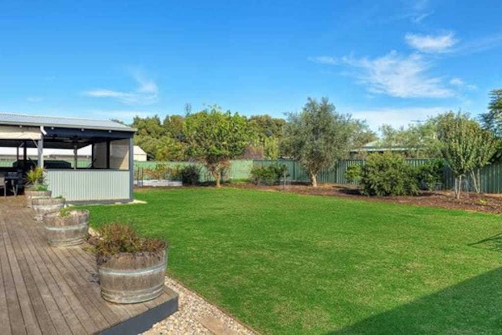 Large secure backyard