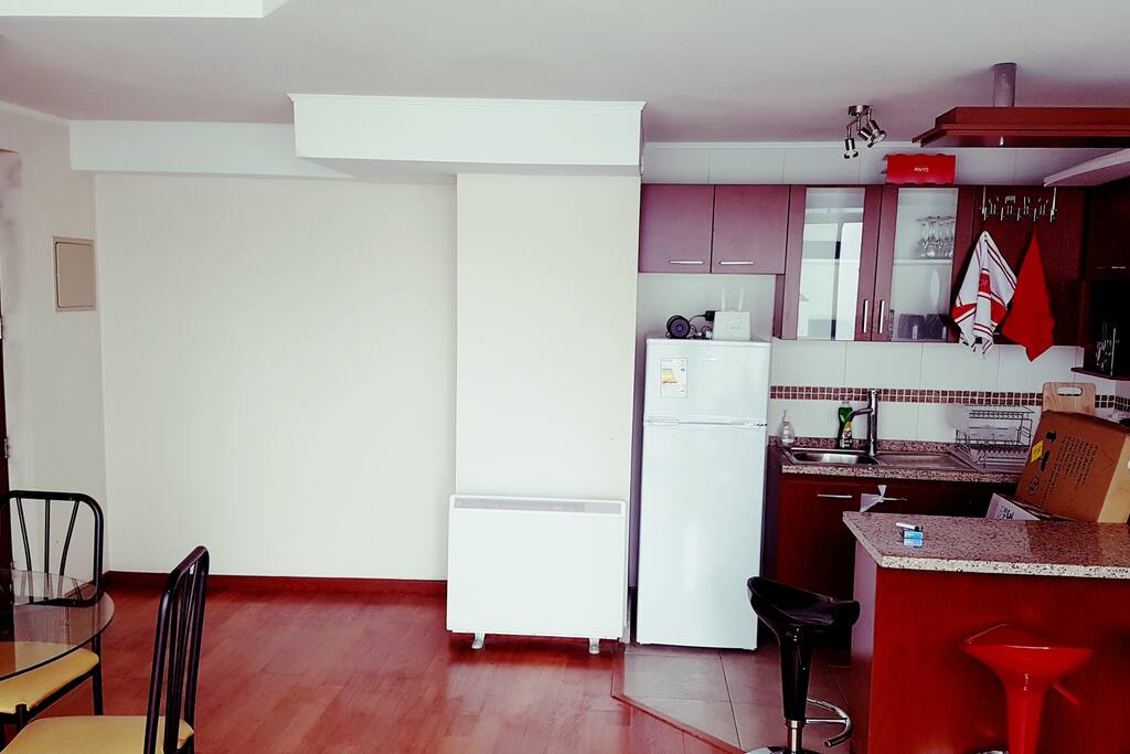 Espacio común amplio y acogedor