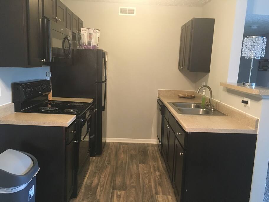 Cabinet and refrigerator space available for guest.