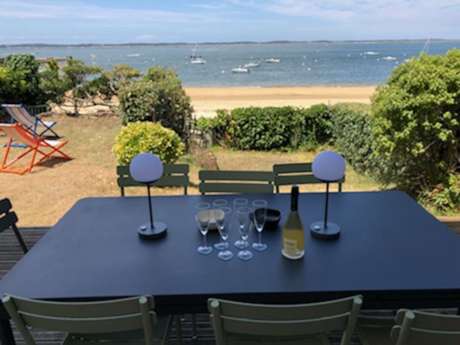 Appartement front de mer, accès privé plage et jardin privé
