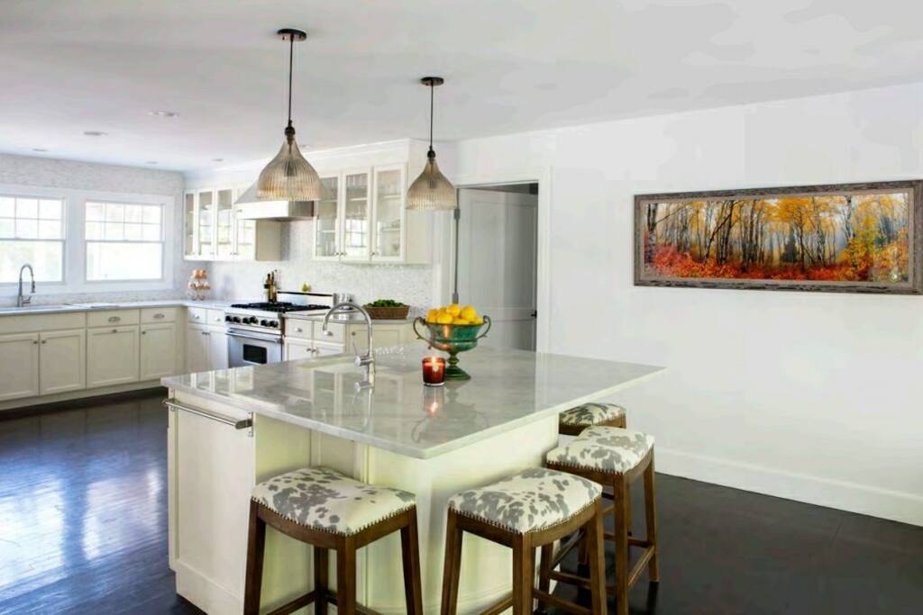 Brand new kitchen renovation with Best In Class Subzero appliances.