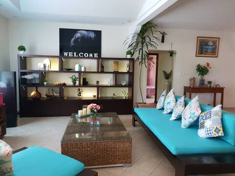 Cosy, spacious, in 1 village 20 m from the beach
