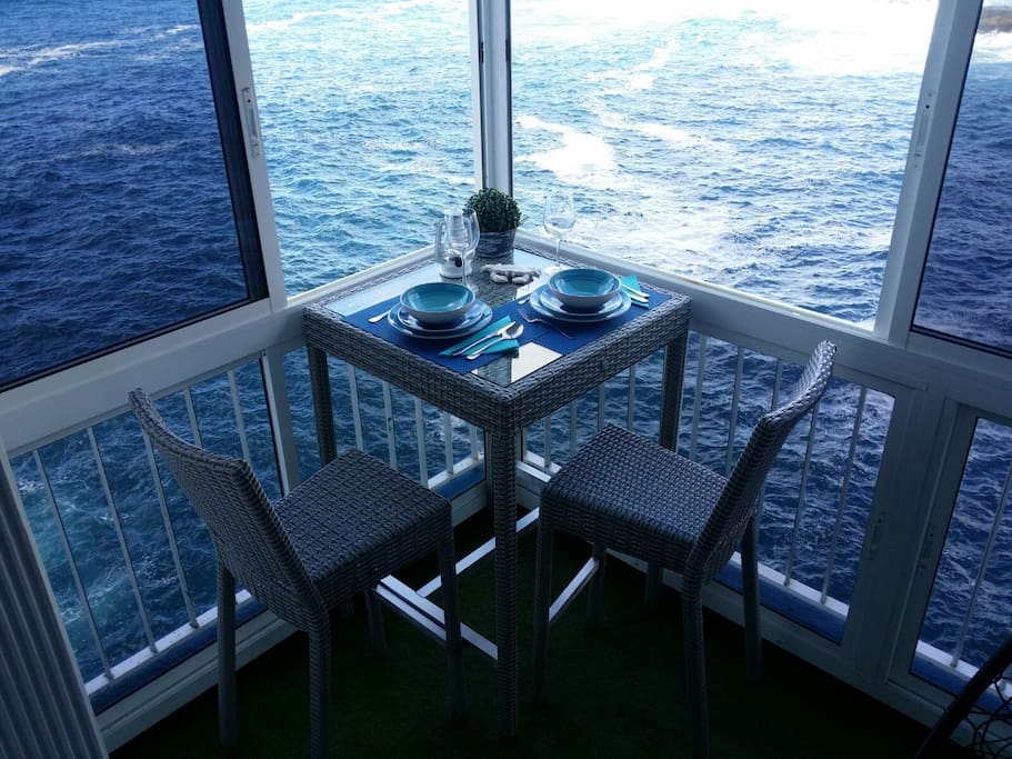 Mesa en la terraza