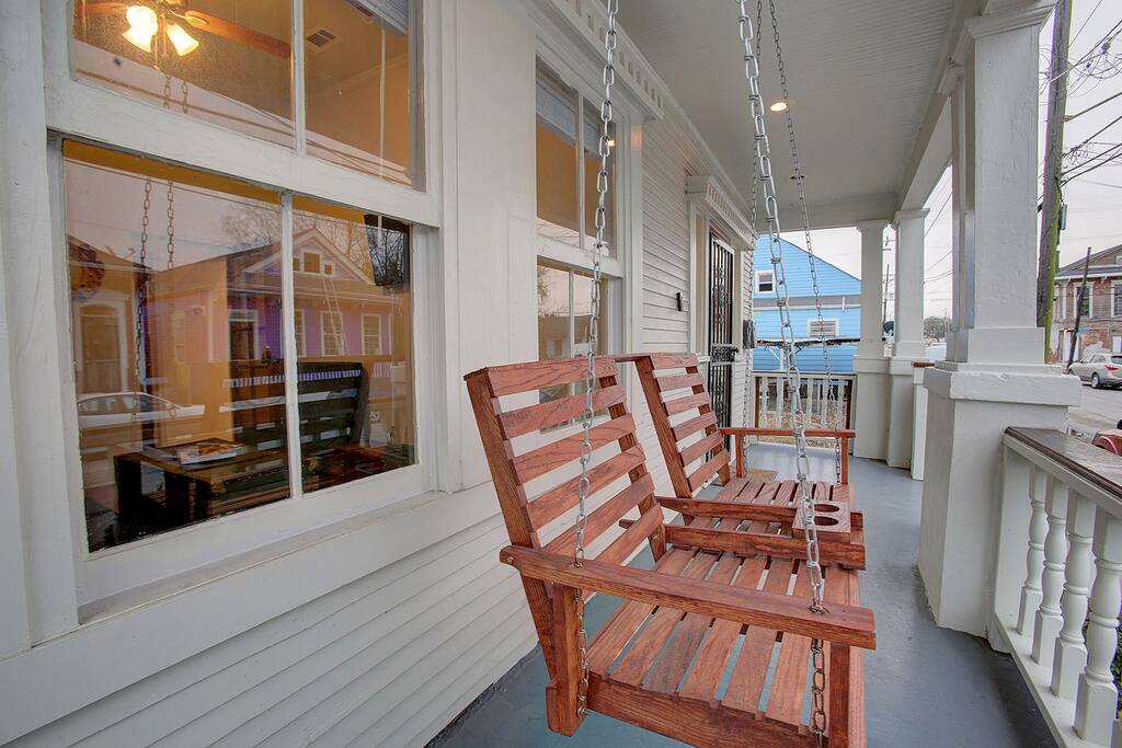 Front Porch with Swing