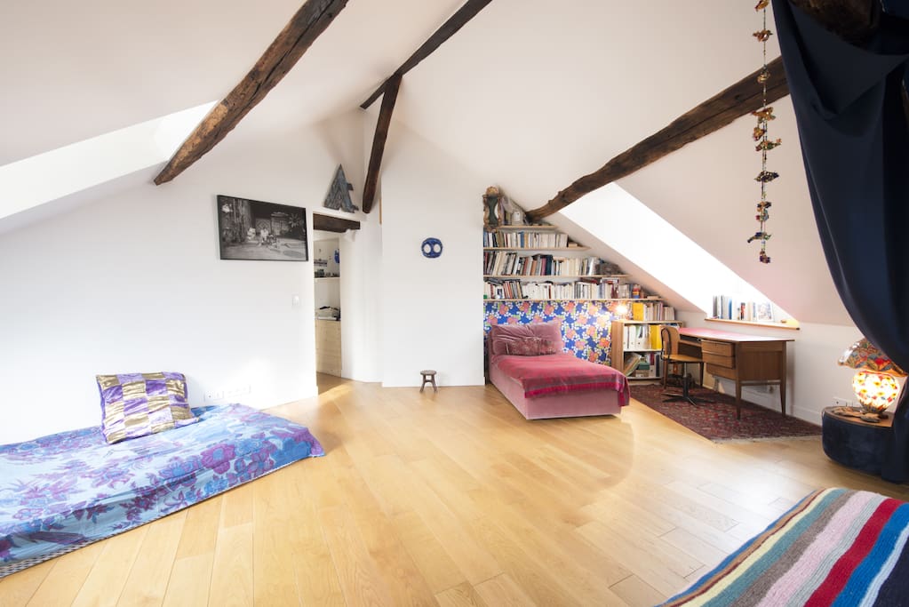 Lot's of space and perfect for yoga