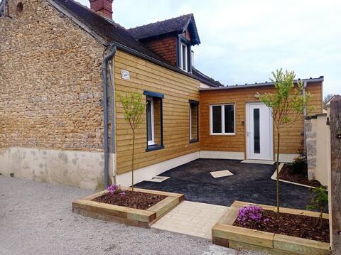 Country house with courtyard.