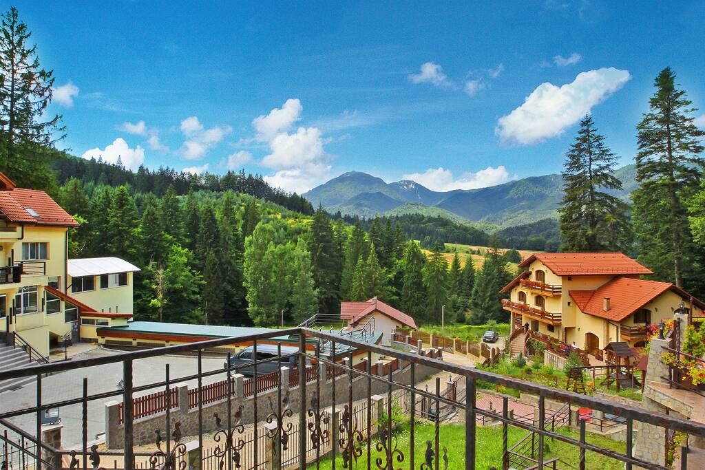 View from the large terraces that surround the villa